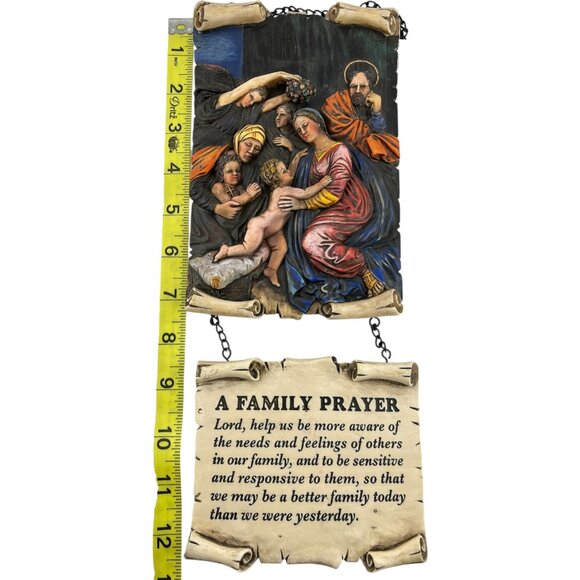 Religious‎ 3D Hanging Scroll Design Wall Art - A Family Prayer - Picture 9 of 11